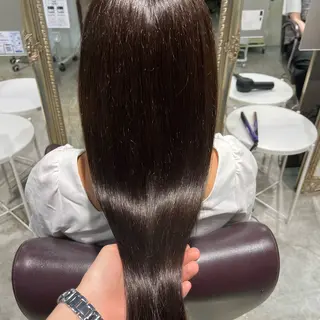 ロング カラー フェザーパーマ🌙 毛流れ yuzukiのヘアスタイル