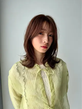 ミディアム トップヘアー　ヒルズ所属・濱口 稜平のヘアスタイル