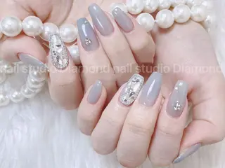セミロング Diamond 🚢のネイルデザイン