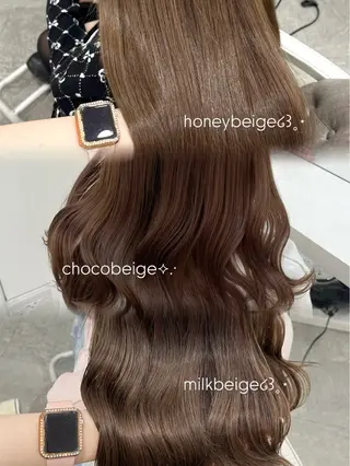 ロング カラー 新井 凪のヘアスタイル