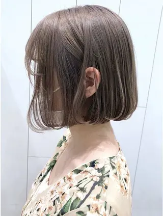 ショート カラー パーマ 森山 陽菜のヘアスタイル
