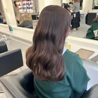 ロング カラー ParveMix 楠本結菜のヘアスタイル