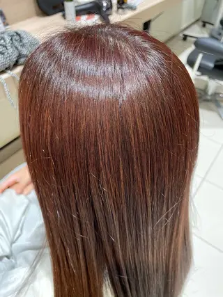 ミディアム カラー 田中 璃乃のヘアスタイル