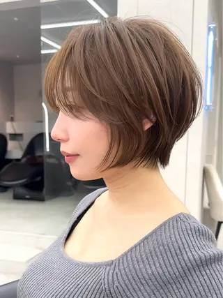 ショート カラー ✨大川 錬✨ -7歳若返りショートのヘアスタイル