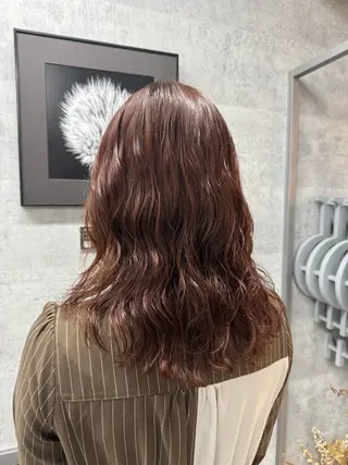 ミディアム パーマ 表参道/中明度カラー /レイヤー/Youのヘアスタイル