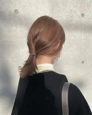 ミディアム カラー 佐伯 和佳のヘアスタイル