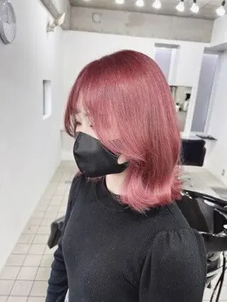 ロング カラー MISAKIエクステ ブリーチ\5900のヘアスタイル