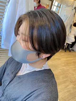 ショート カラー ショート、ボブ シマダマサトのヘアスタイル