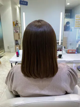 セミロング 波巻パーマ/毛流れ パーマ☘️りゅうせいのヘアスタイル