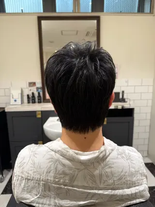 ショート メンズ 似合わせカットパーマ 長峯丈士のヘアスタイル
