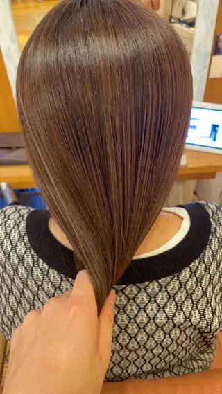 セミロング カラー ヘアアレンジ ボブ美容師 /馬場 翼のヘアスタイル