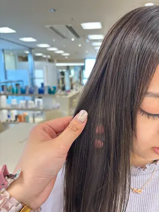 カラー 🎀暖色カラー/透明 感カラー/ひな🎀のヘアスタイル