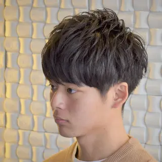 ショート メンズ 高野浩平/フェード ツイストスパイラルのヘアスタイル