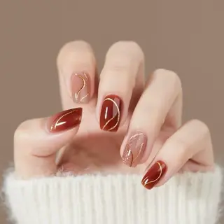 ネイル ATULA Nail 💅チップ長さだしのネイルデザイン