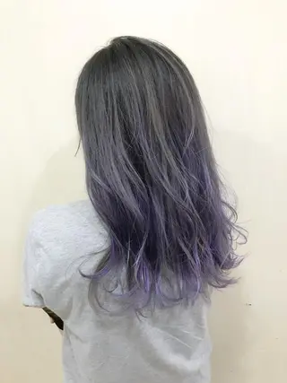 ミディアム due hair 京都駅前店 MILBON オージュア認定サロン【デューヘアー】所属・ハイトーンブリーチ 土坂 由志【京都】のヘアスタイル