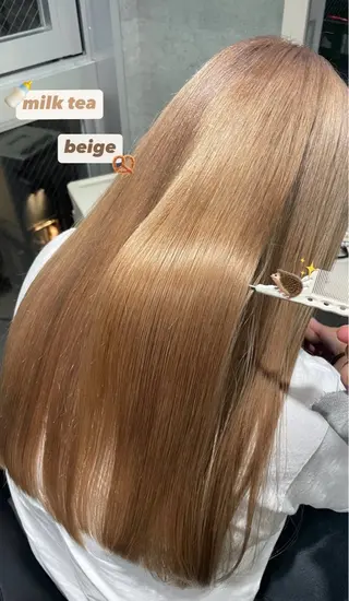 カラー _WHITE 栄店所属・ナル⚠️ご予約 インスタのDMへ‼️のヘアスタイル