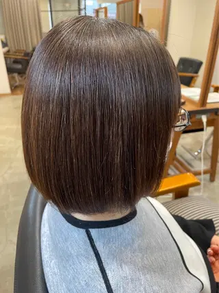 ショート ブリーチなし透明感 カラー✨山仲絢圭のヘアスタイル