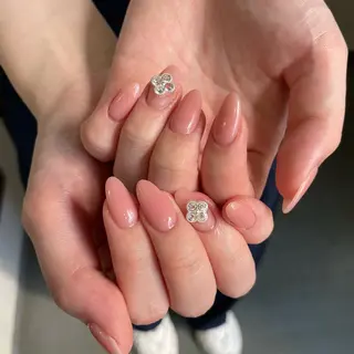 ネイル By moonネイル 🌷ワンホン/韓国風のネイルデザイン