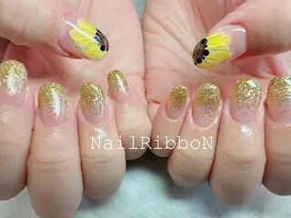 ネイル ネイルリボン 石田のネイルデザイン