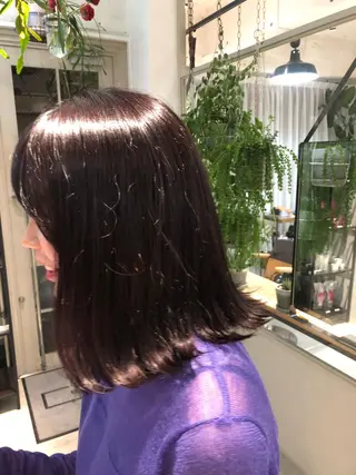 ミディアム カラー IVORY.所属・🟩白髪ぼかし/ボブ /ショートヘア/大司のヘアスタイル