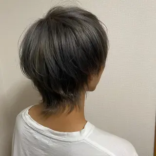 ショート カラー メンズ マツモト カラー/ショートボブのヘアスタイル