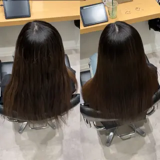 セミロング 髪質改善ヘアケア 艶髪特化/上田のヘアスタイル