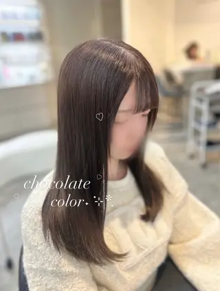 カラー 透明感カラー୨୧ 松山理桜🩰˖ ࣪⊹のヘアスタイル