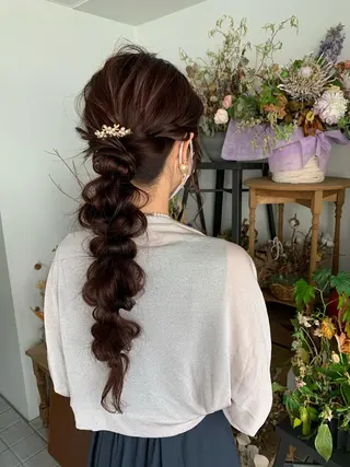 ロング 🎀taro ブリーチなしカラーのヘアスタイル