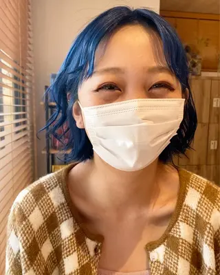 ショート カラー ヘアアレンジ パーマ指名No1 /namiのヘアスタイル