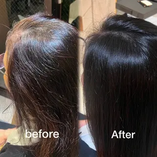 カラー 井上 香朋のヘアスタイル