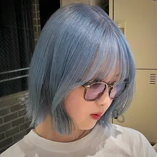 ショート カラー ウルフとデザイン カラーの神のヘアスタイル