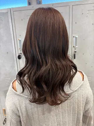 ミディアム カラー tokute 片岡心🐥のヘアスタイル