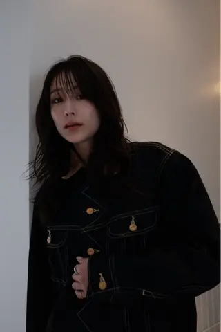 セミロング カラー opus 店長大和 レイヤー/赤み消しのヘアスタイル