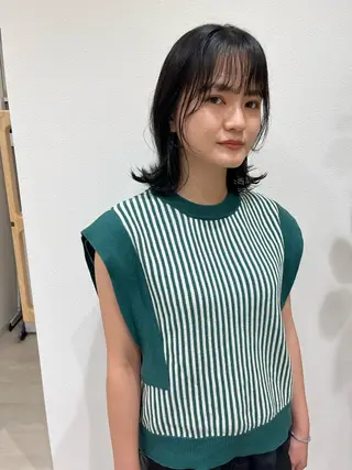 ミディアム メンズハイトーン/栄 /イトウタケルのヘアスタイル