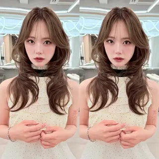 ロング mina/さいたま市 縮毛矯正/韓国ヘアのヘアスタイル
