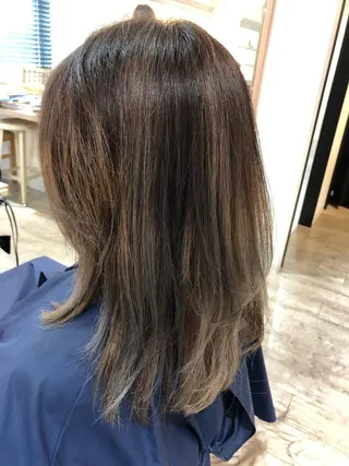 セミロング カラー 柏/春日竜次 /髪質改善縮毛矯正のヘアスタイル