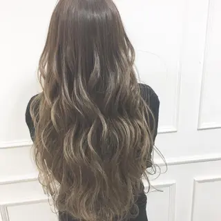 ロング カラー パーマ ヘアアレンジ ◆感動口コミ/最小顔 理論カット◆森口 峻のヘアスタイル