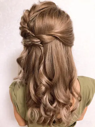 セミロング 六本木/ヘアセット /hairmakeのヘアスタイル