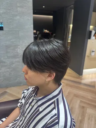 ショート メンズ メンズ特化/ センターパート/八谷のヘアスタイル