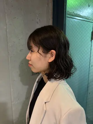ミディアム パーマ ♡yuiha♡ パーソナルカラー募集のヘアスタイル