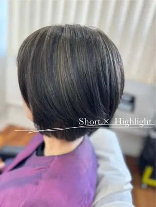 ショート カラー リトル・サイエンティスト所属・一宮/縮毛矯正/ 内野優紀のヘアスタイル