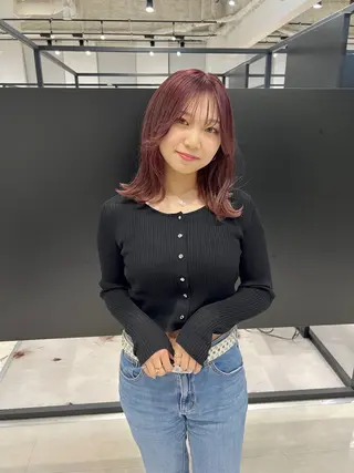 ミディアム カラー kimika🥑 メンズ/髪質改善のヘアスタイル