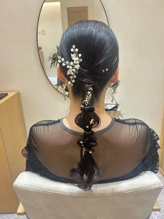 ヘアアレンジ Yamamoto 半個室美容室zinaのヘアスタイル