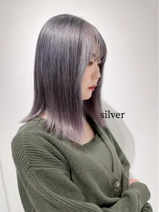 ミディアム カラー Aem.所属・あすか Aem.カラーリストのヘアスタイル