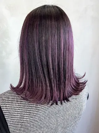 セミロング カラー hair salon TIA 高知店所属・川崎 智加のヘアスタイル