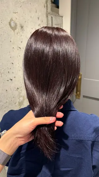 ミディアム カラー ⭐️透明感カラー🤎 チサ🌀のヘアスタイル