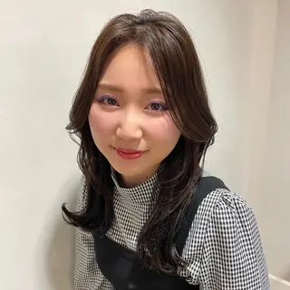 セミロング 髪質改善クロスパーマ モリオカ モエ💫のその他イメージ