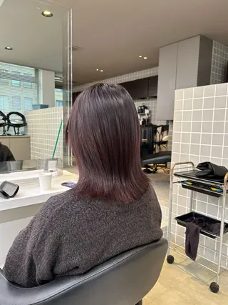 カラー 透明感ベージュ🤎 ナチュラルレイヤーのヘアスタイル