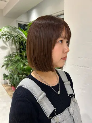 ショート カラー 🦖ミニボブ/ボブ /MOEKA🦕のヘアスタイル