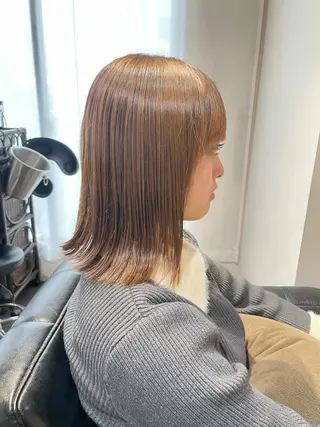 セミロング かりん髪質改善 /メンズカットのヘアスタイル